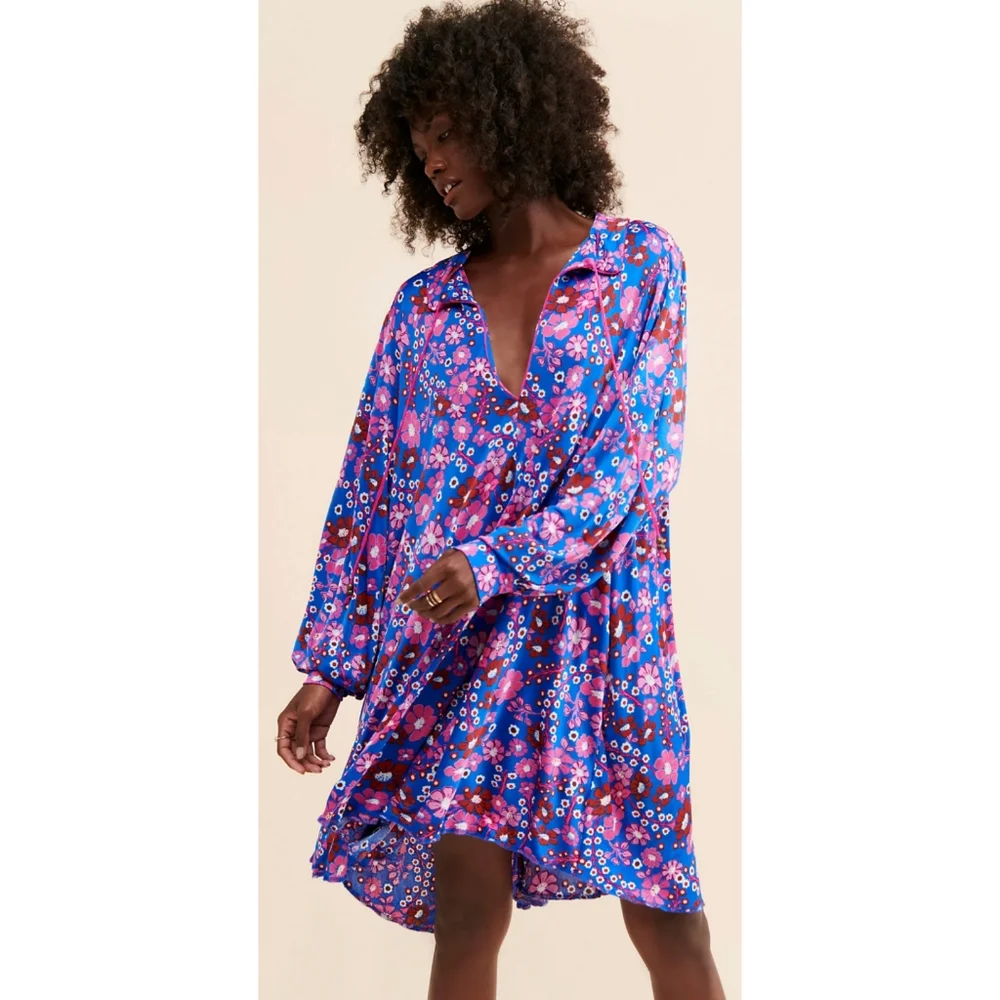 Free People Daisy Jane Floral Shift Dress - Picture 16 of 16